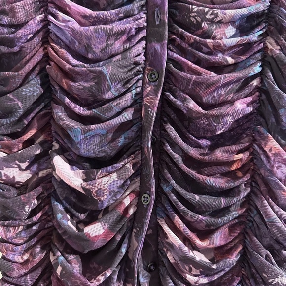 FREE PEOPLE sheer Button down - Picture 4 of 4